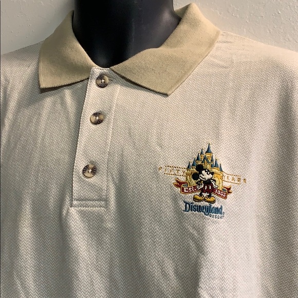 Disney Shirts Mens Disneyland 5th Anniversary Polo Shirt Large